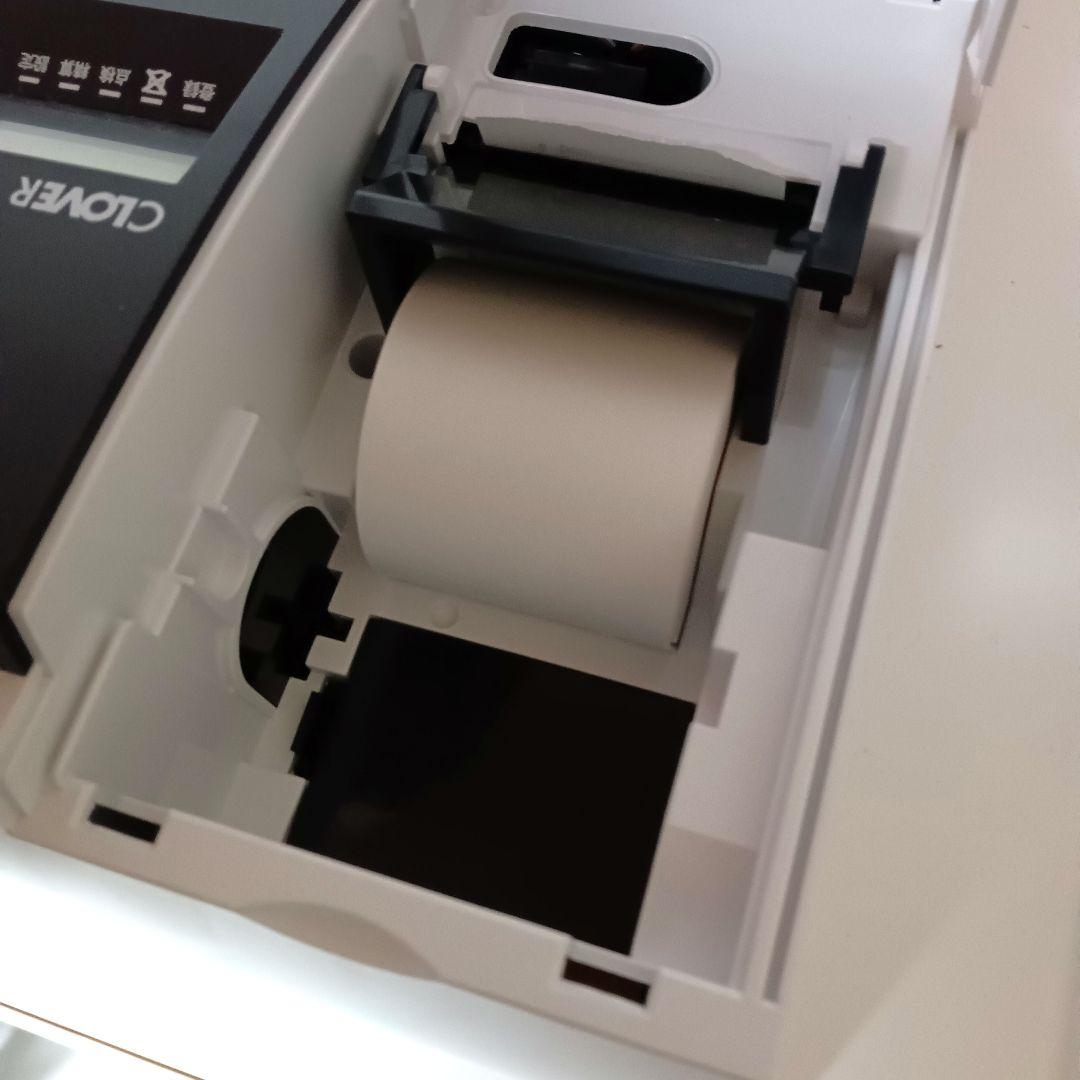 美品 動作品 鍵付き CLOVER 電子レジスター N100LC レシート