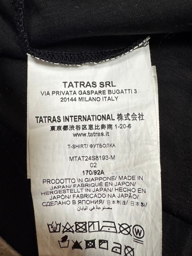 TATRAS 刺繍tシャツ