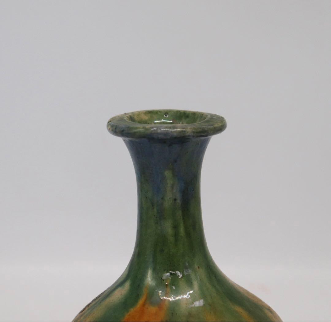 中国　唐三彩　瓶　アンティーク　送料込み1118