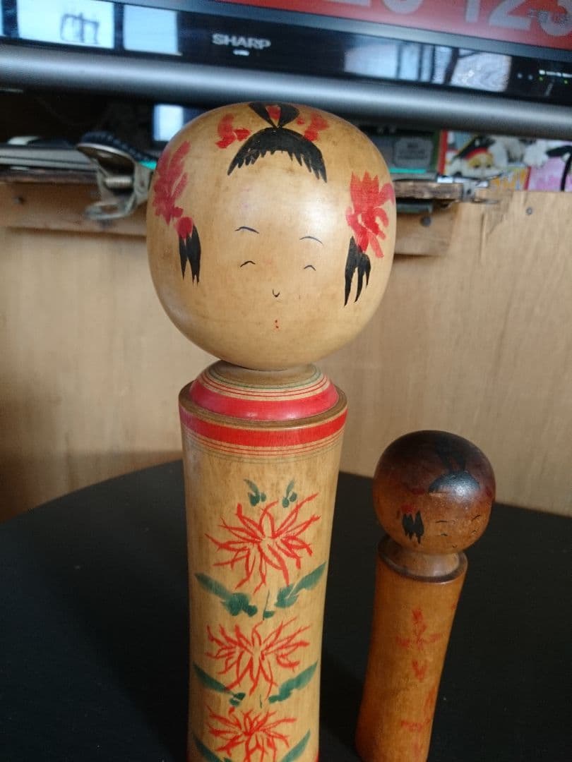 a1伝統こけし！希少 高槁定助 大小2本セット