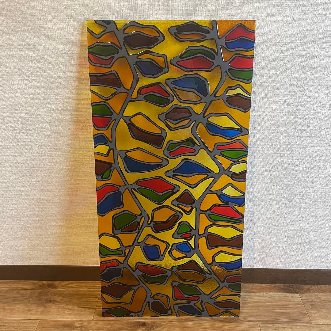 【ヴィンテージ】✴︎ステンドグラス✴︎レトロ✴︎インテリアに映える1枚✴︎