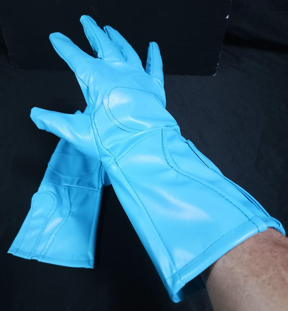 ★未使用 コスプレ グローブ ライト ブルー コスチューム 1号 2号 手袋