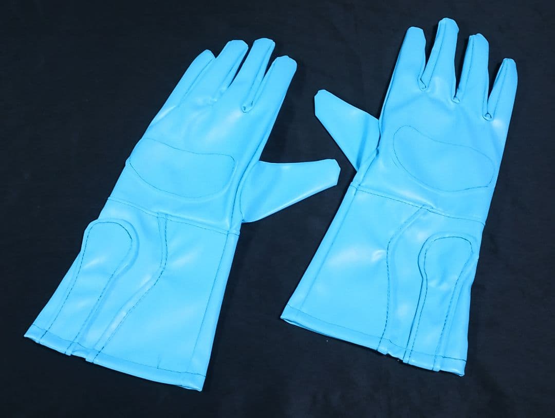 ★未使用 コスプレ グローブ ライト ブルー コスチューム 1号 2号 手袋