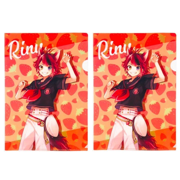 新品★すとぷり【莉犬】クリアファイル★いちごまりんver.★2点セット