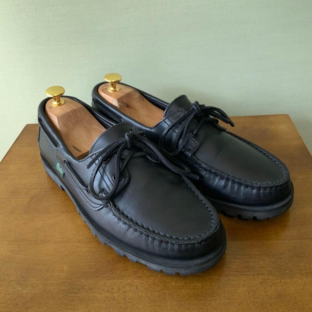 ParabootパラブーツMALOマロ デッキシューズ 7 ブラック