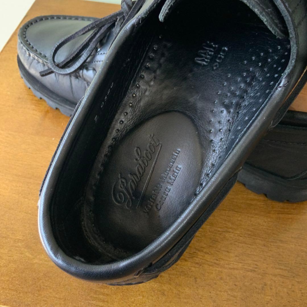 ParabootパラブーツMALOマロ デッキシューズ 7 ブラック