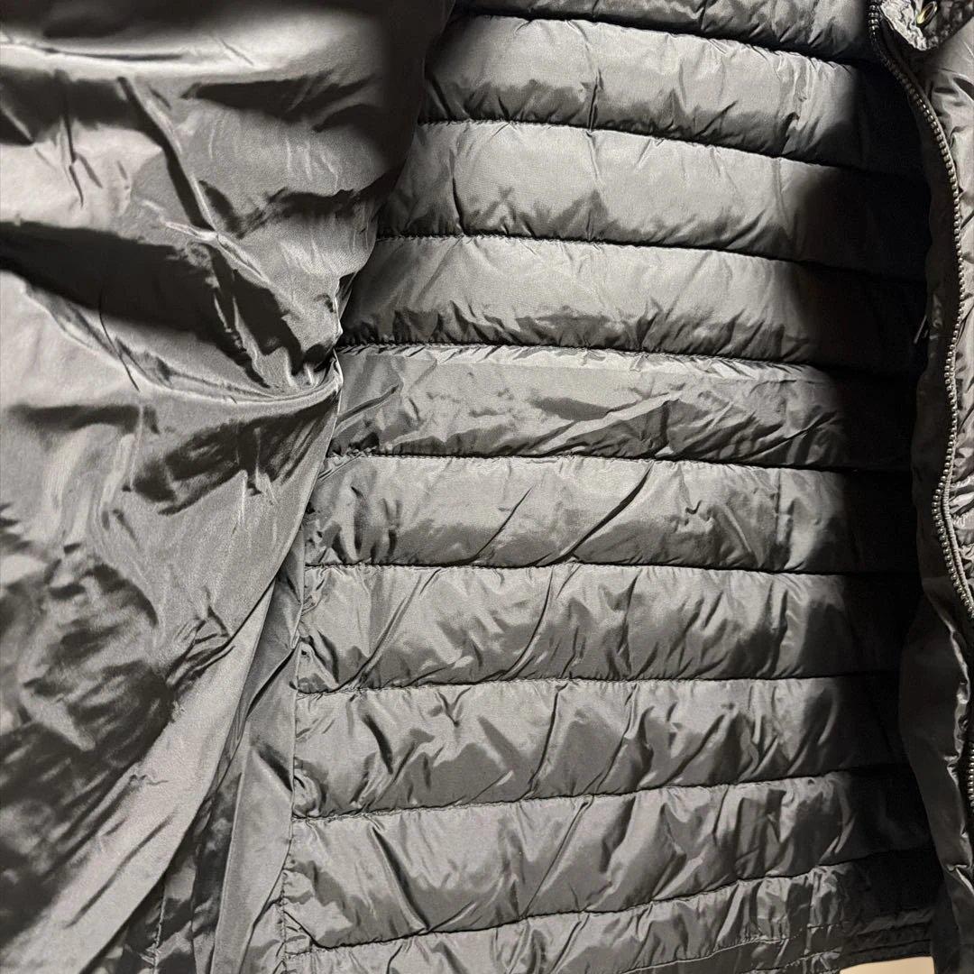 ロ*口様 モンクレール レザー×ナイロン ダウン ライダース ジャケット BAH