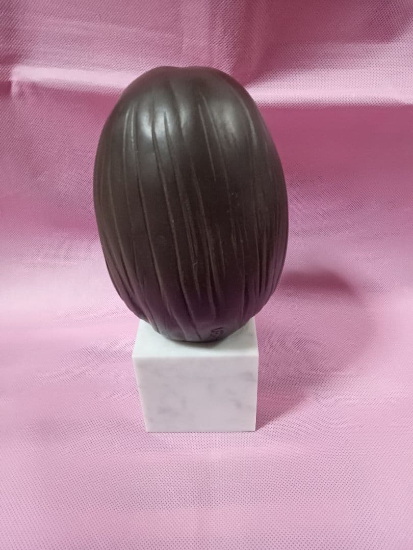 船越保武作　ブロンズ像　\"K嬢\"　銘有　高さ21センチ 彫刻オブジェ