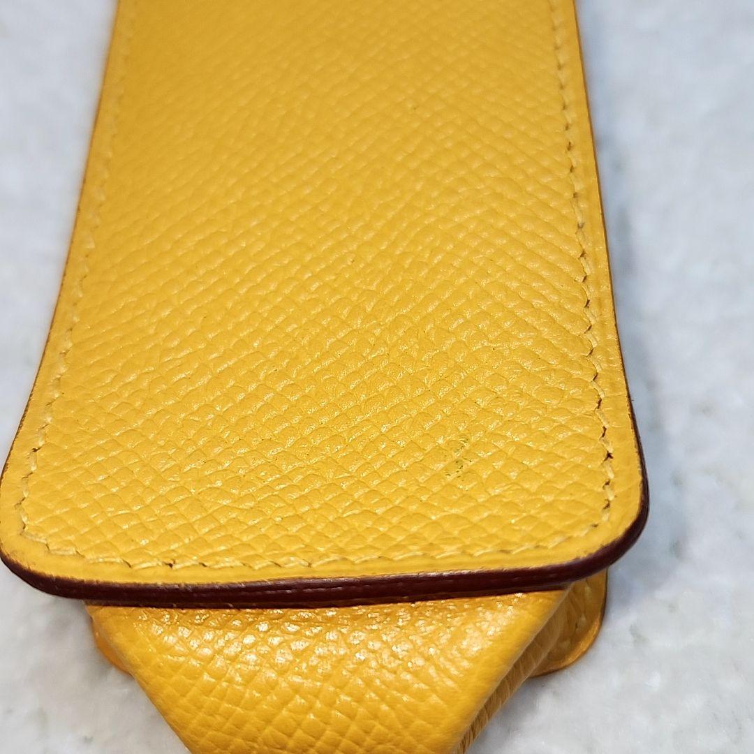 エルメス　HERMES イエロー　ペンケース　 美品