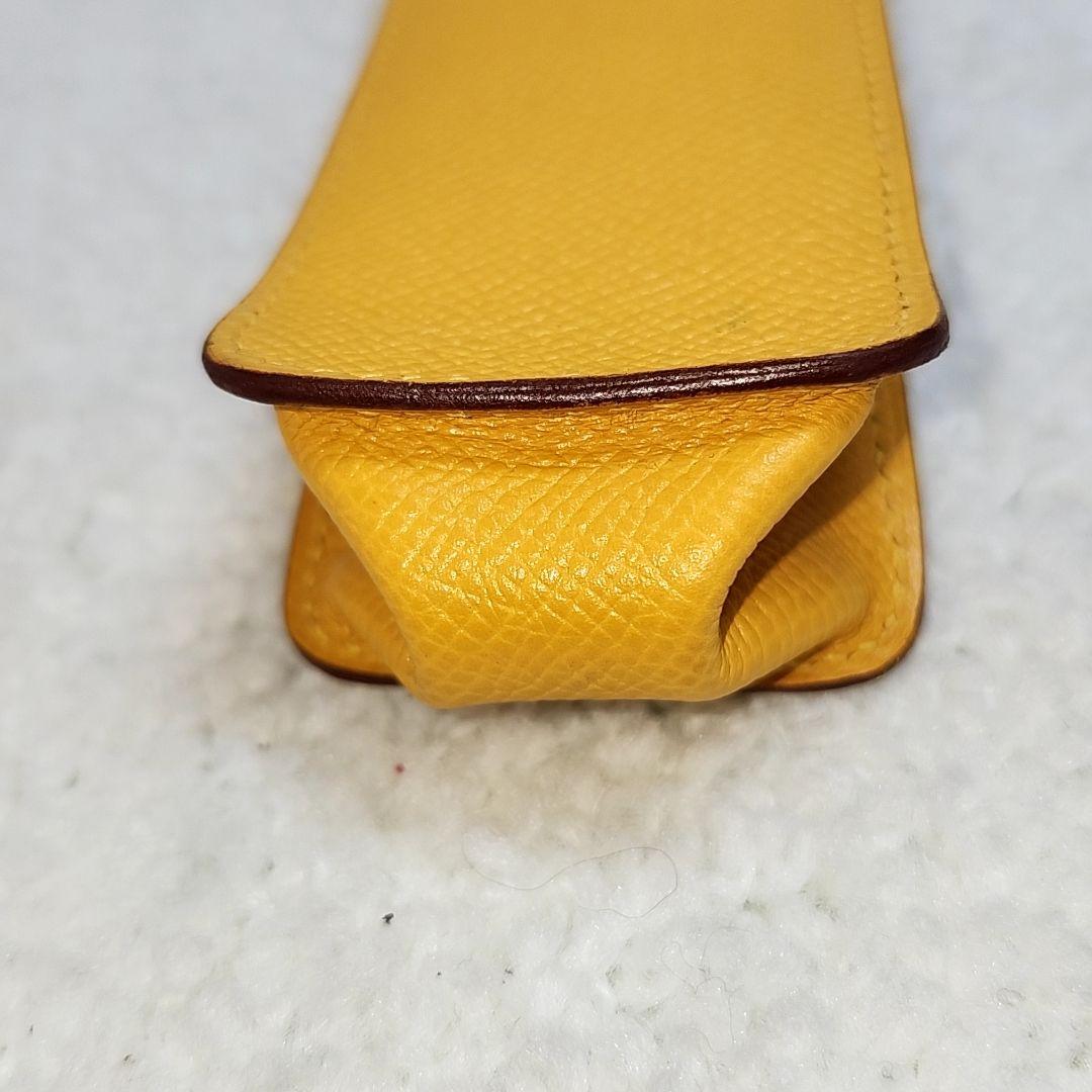 エルメス　HERMES イエロー　ペンケース　 美品
