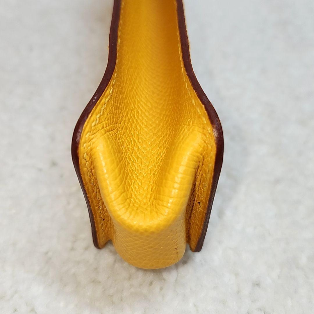 エルメス　HERMES イエロー　ペンケース　 美品
