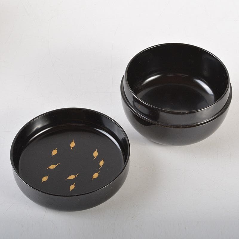 茶道具　中村湖彩作　玄々斎好写　徳風棗　一粒万倍　共箱　V　6528