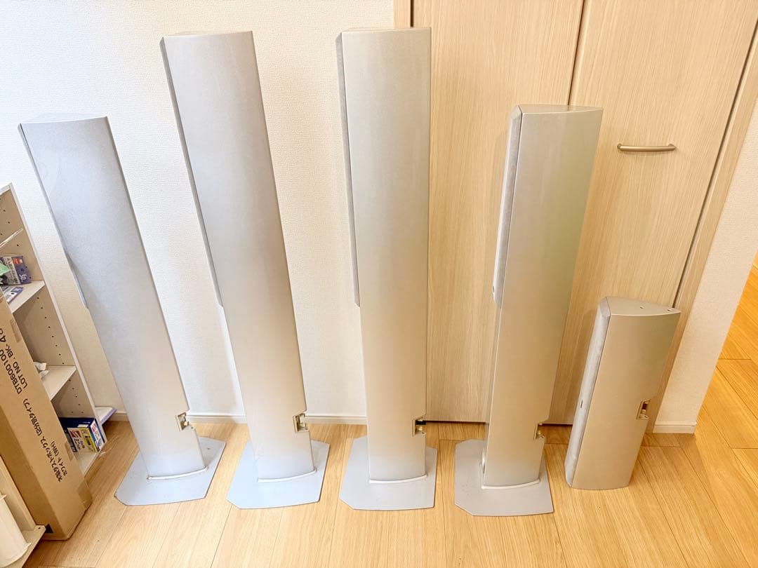 DENON サラウンドスピーカー 5本セット シルバー