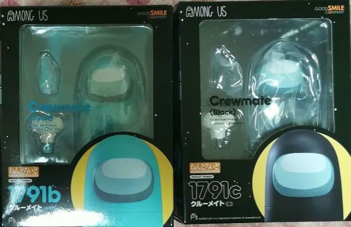 アモングアス　among us　ねんどろいど　シアン　ブラック