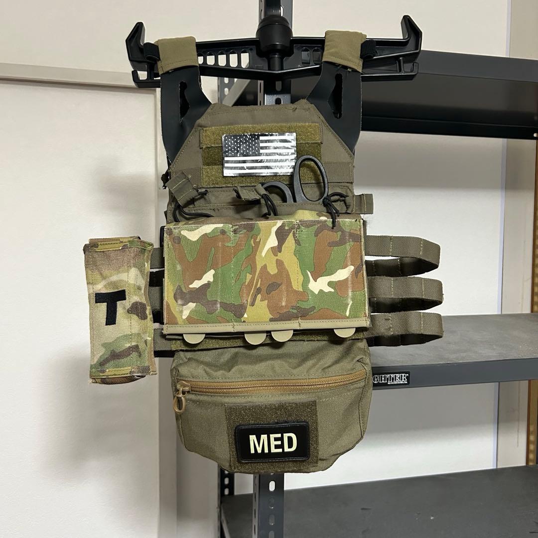 JPCセット 星条旗パッチとメディカルシザー以外は全て実物　T.REXARMS