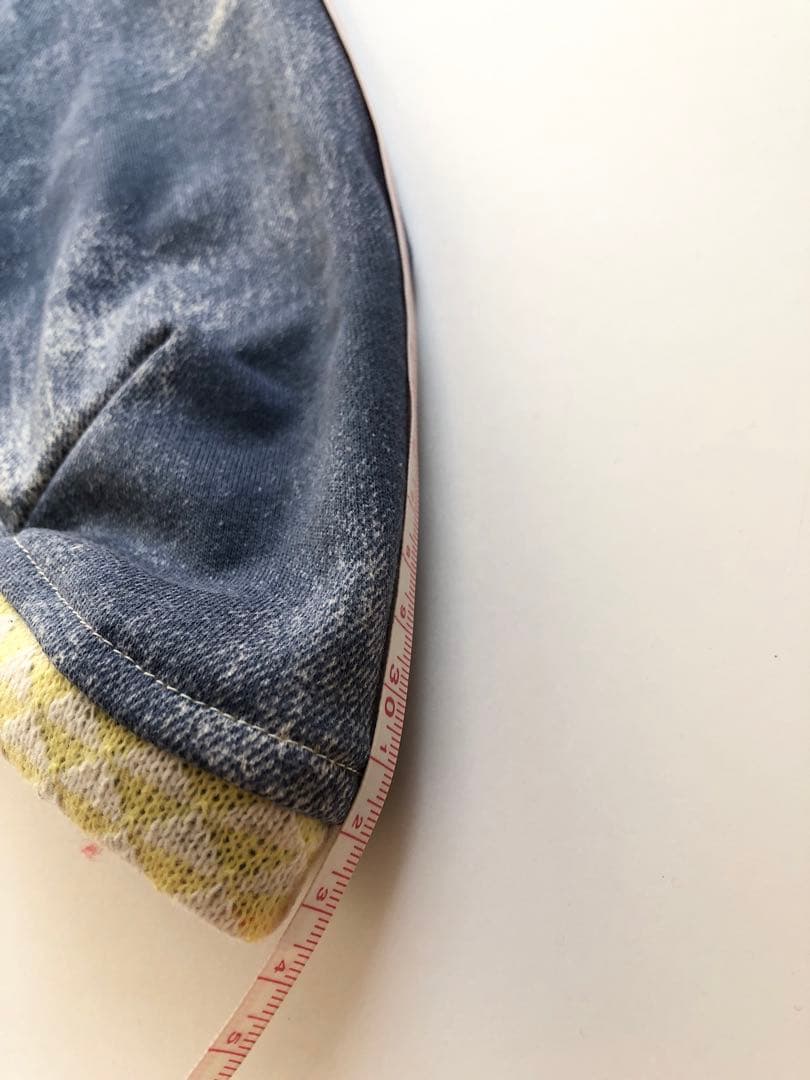 ウォッシュデニムパーカー　イタグレ服　ハンドメイド