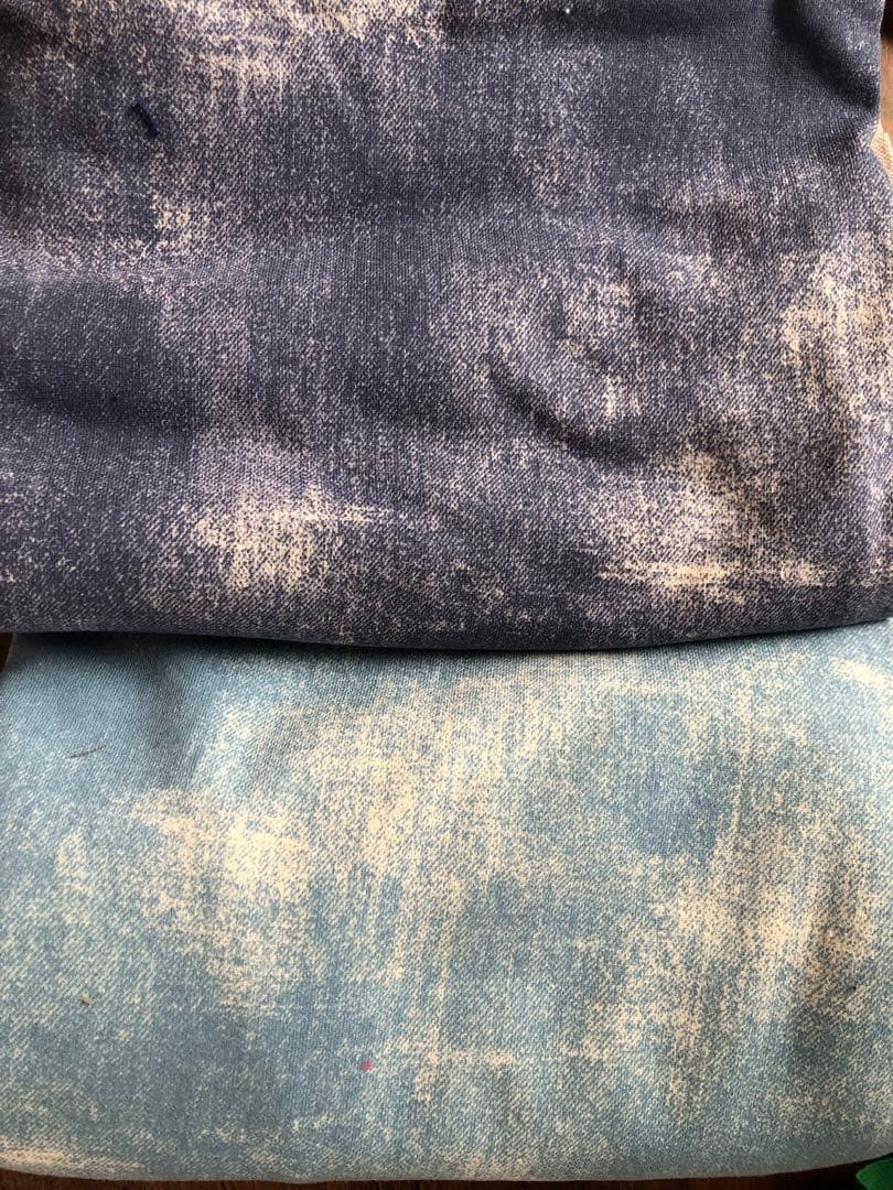 ウォッシュデニムパーカー　イタグレ服　ハンドメイド