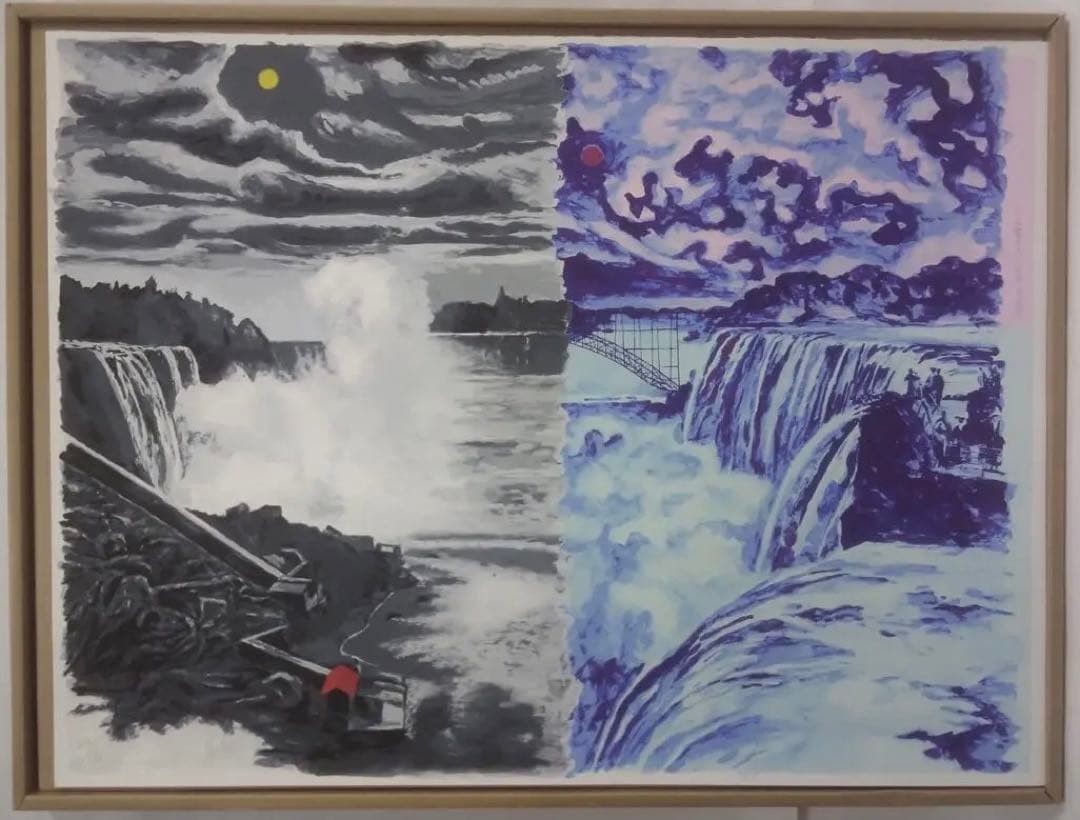 値下★天才★横尾忠則シルク版画【北極異変】付限定版画集／講談社1991