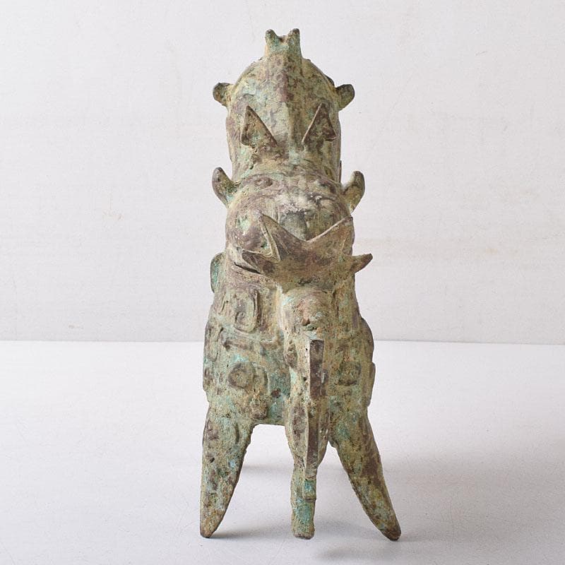 yoshi2000　中国　古銅青銅　獣面　ジコウ　觥　V R8280