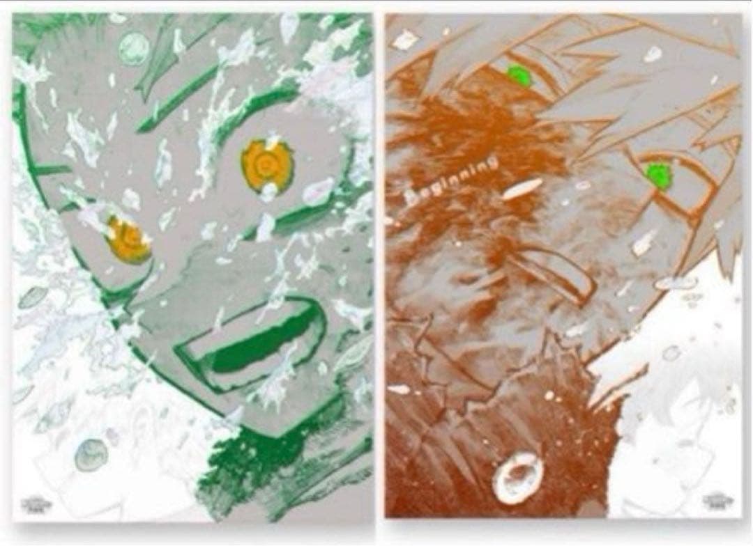 【即日発送】ヒロアカ原画展 アートポスター A2 2枚セット 緑谷出久 爆豪勝己