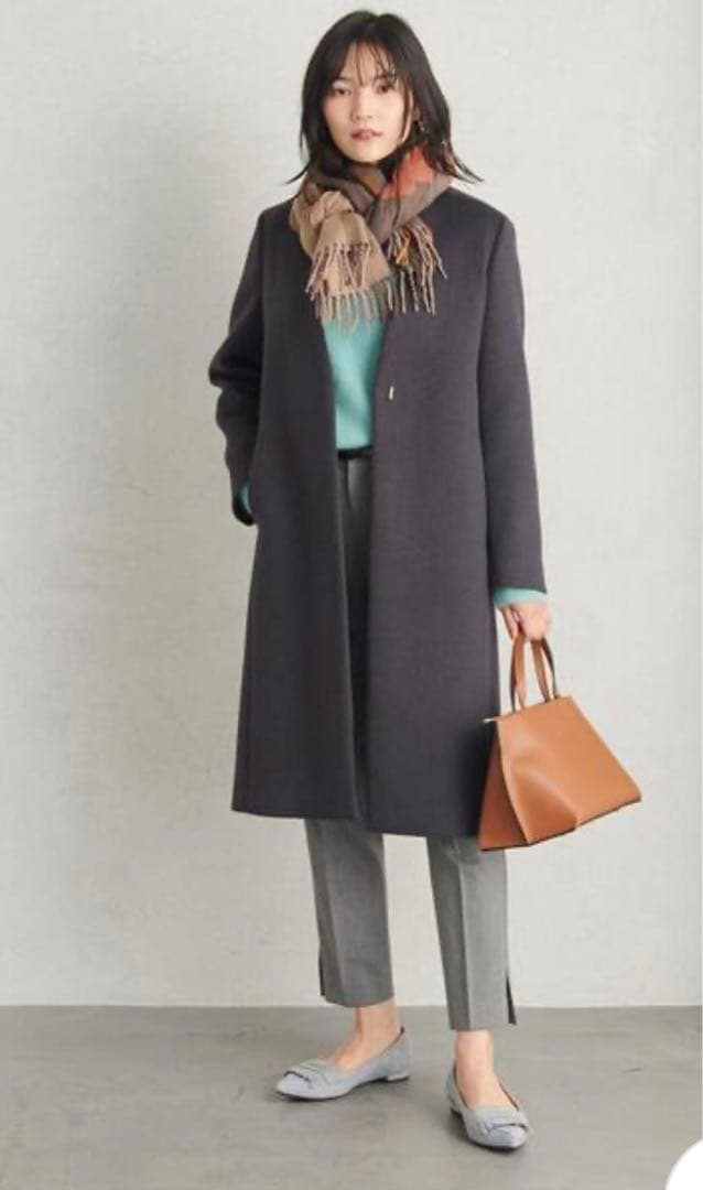 定価3万円新品同様　green label relaxing ノーラペル コート