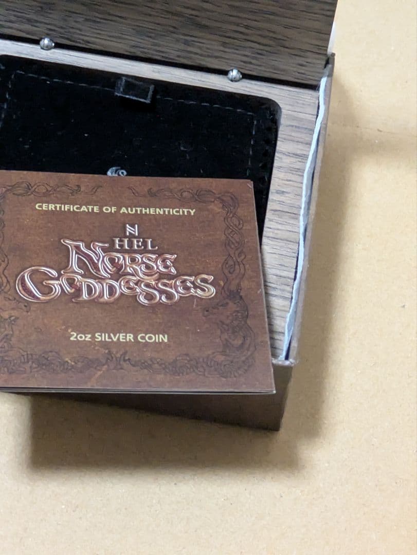 ツバル　女神ヘル　2オンス純銀