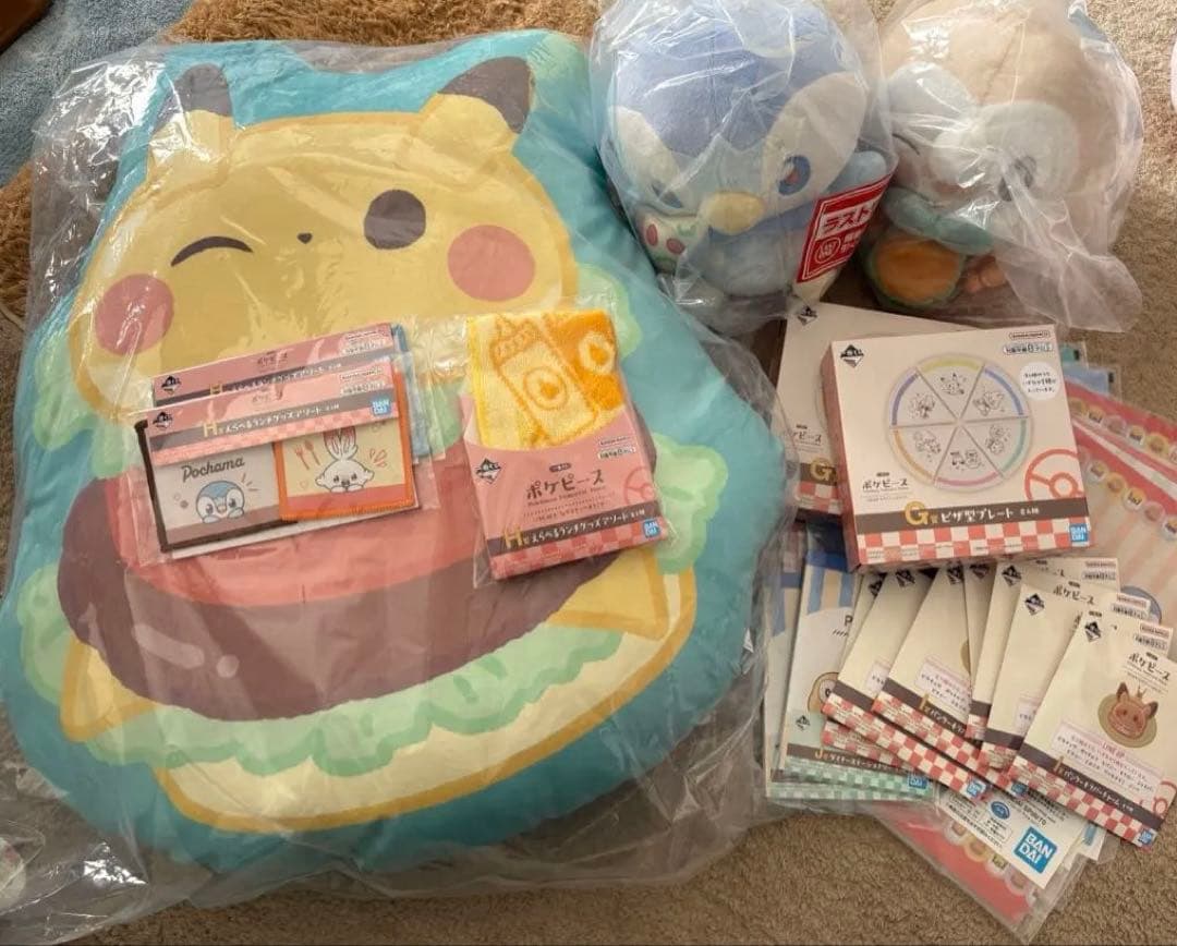 一番くじ ポケピース PEACEなダイナー　ポッチャマ　まとめ売りぬいぐるみ