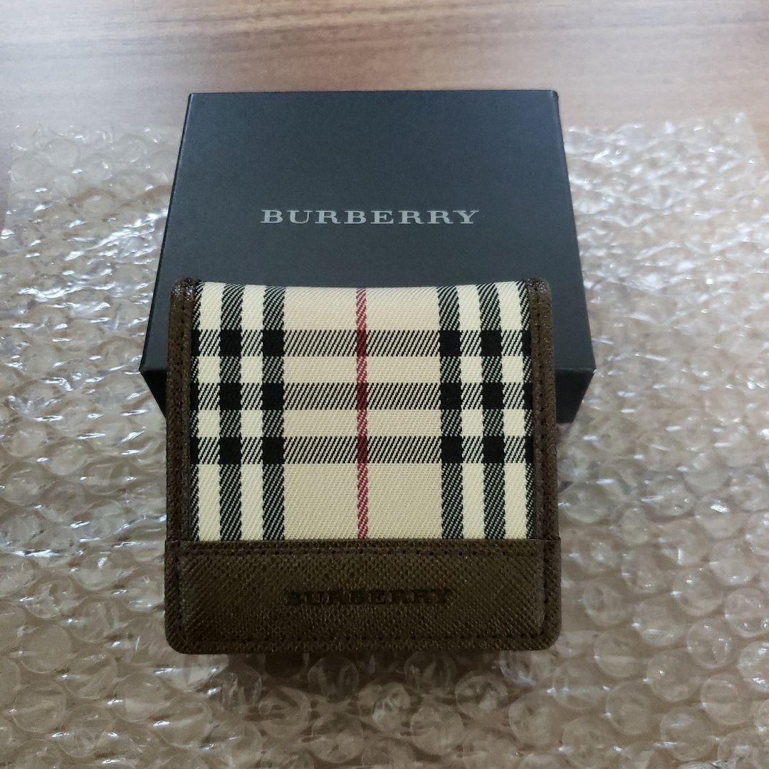 BURBERRY バーバリー ノバチェック レザー キャンバス ケース