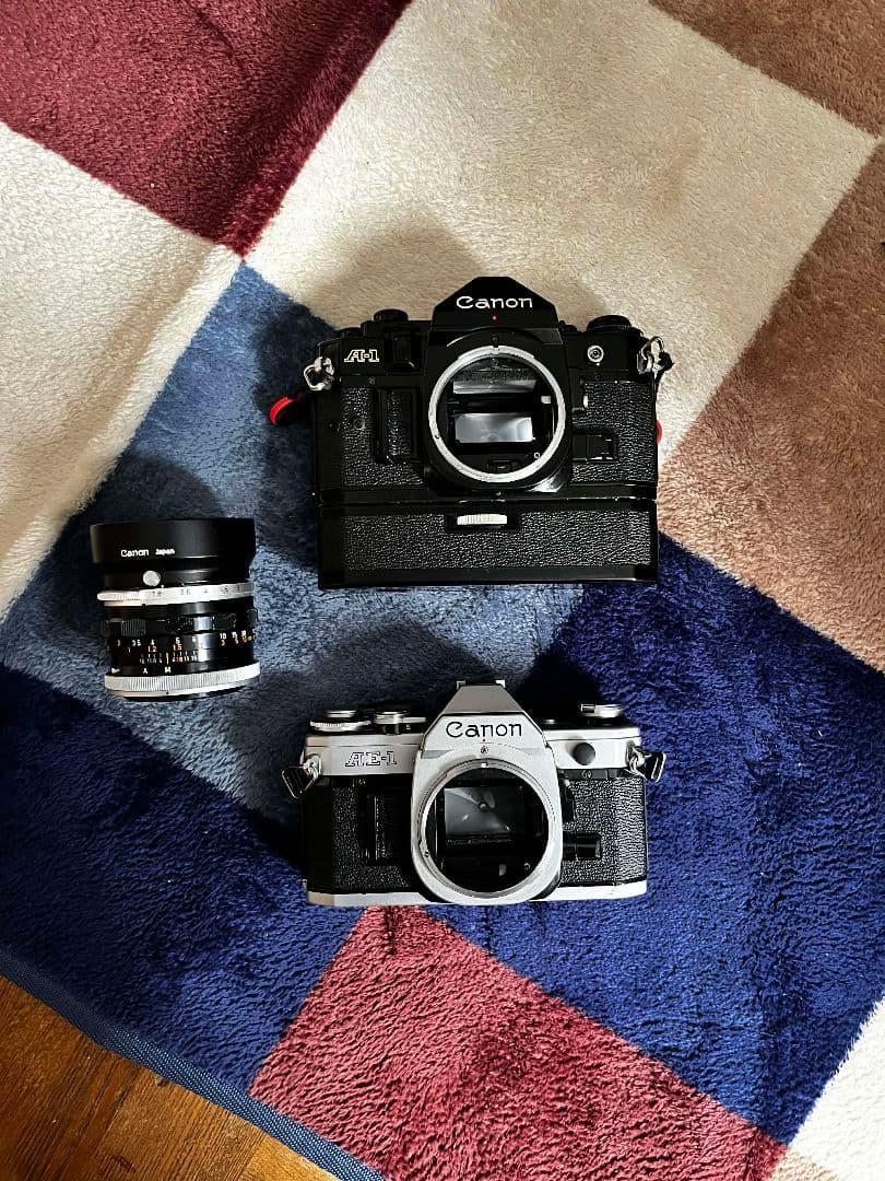 Canon A-1 & AE-1 フィルムカメラセット