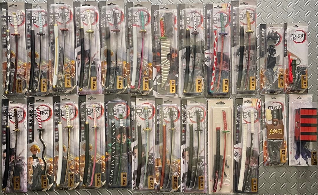 鬼滅の刃 日輪刀 ペーパーナイフ 刀 全24種 コンプ 禰豆子の日輪刀