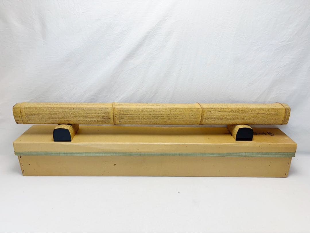 ほぼ未使用 茶道具 四方竹結界 胡麻竹 茶室道具 間仕仕切 竹工芸 衝立 紙箱