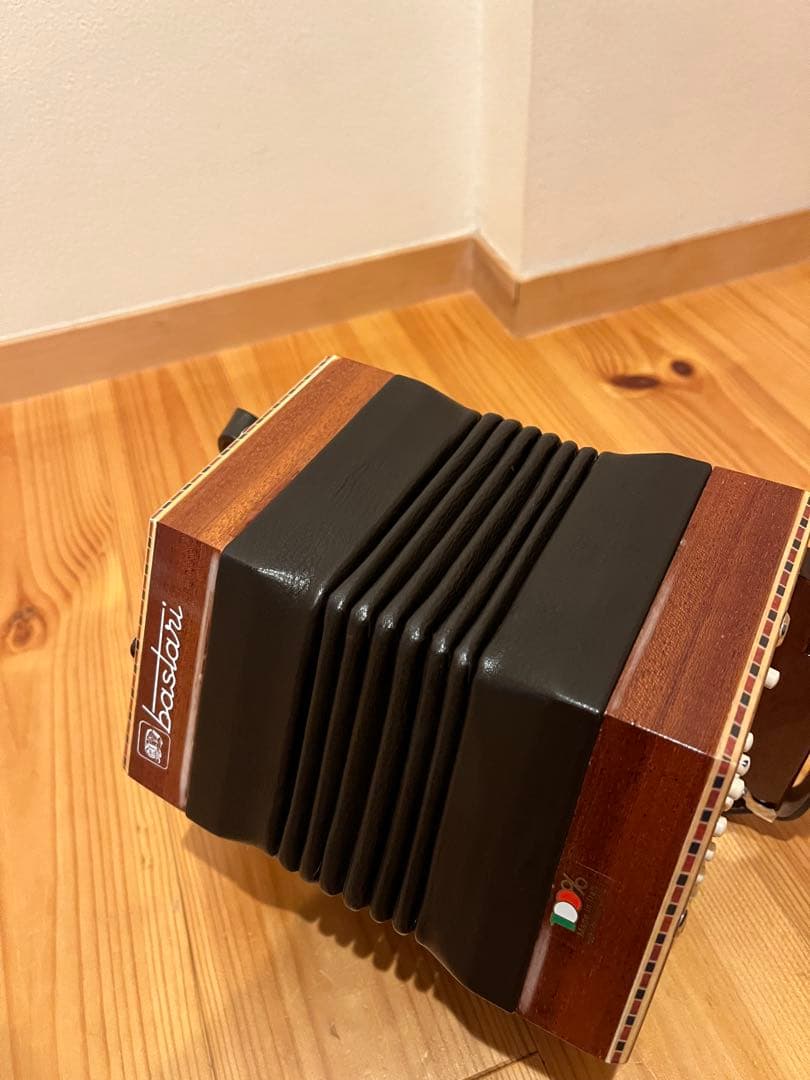 40ボタン　コンサーティーナ 木製 六角形