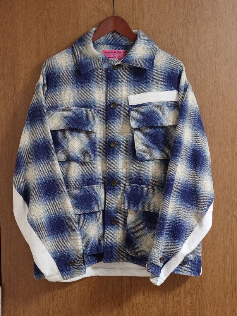 ジャケット・アウター EFFECTEN / Switching Check Field Jacket