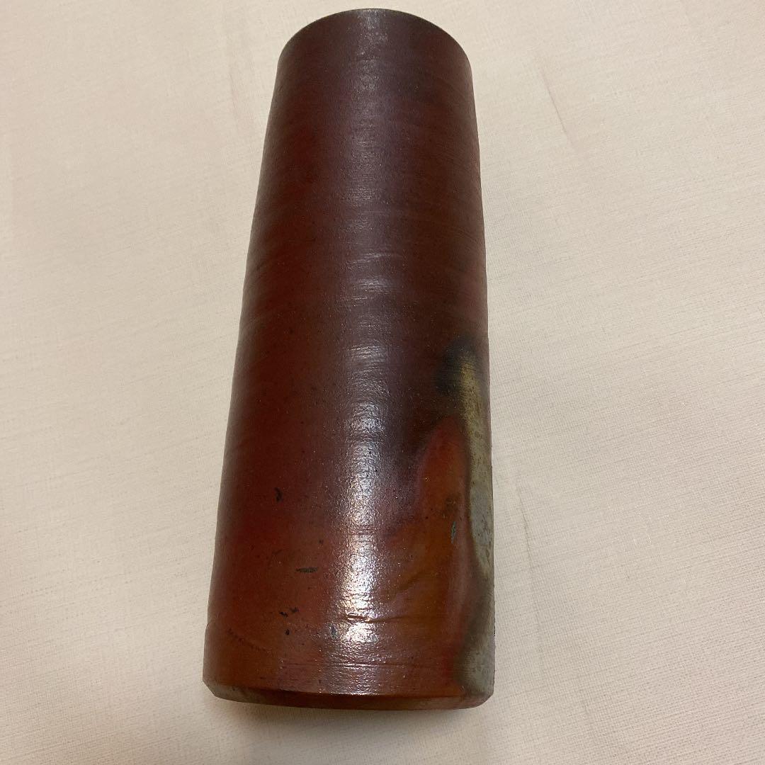 備前焼　松園　花入　花瓶