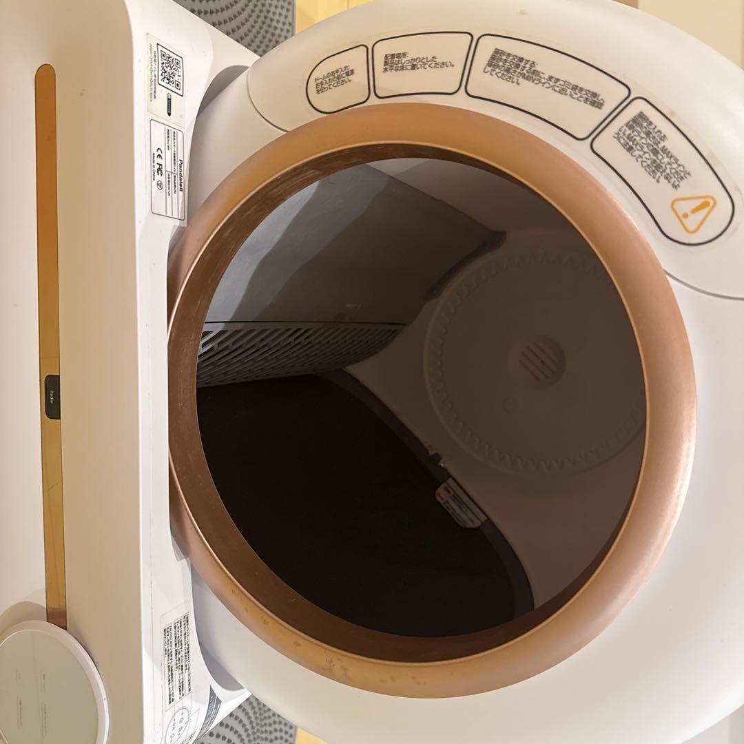 自動猫用トイレ ホワイト ドーム型　　説明書あり