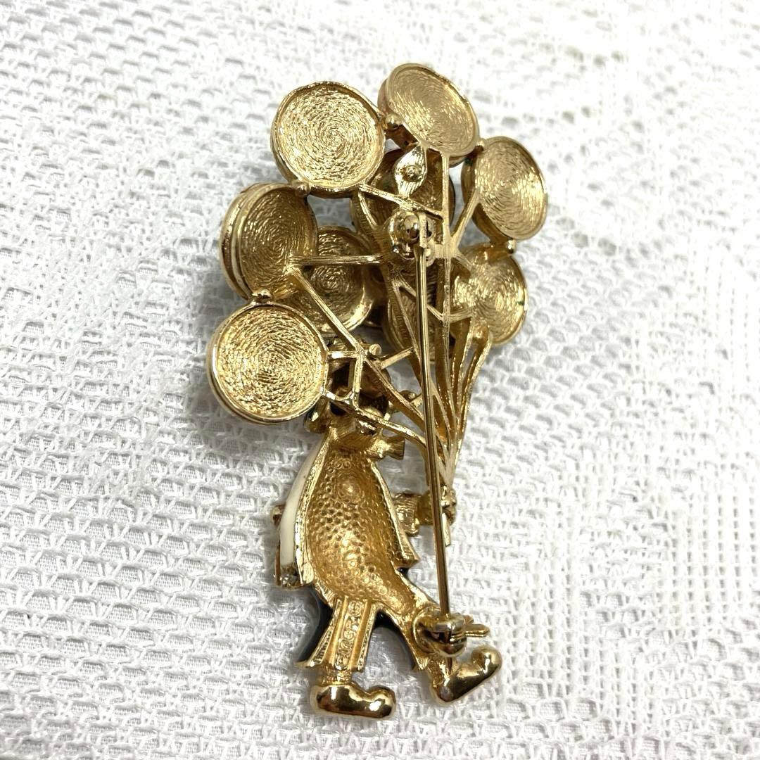 ヴィンテージ CINER サイナー 風船を持つキャラクターブローチ 511k