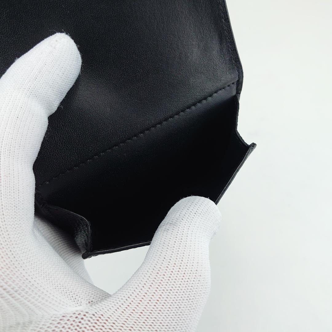 【美品】ロエベ　アナグラム　トライフォールド　Wホック　三つ折り財布　1202