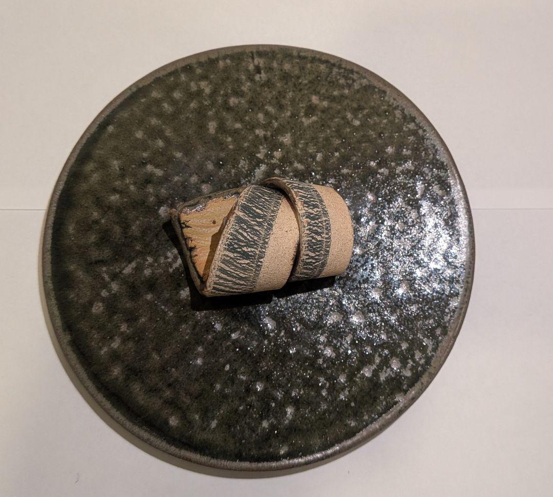 『アーグネスフス』水指　茶道具　アグネスフス共箱共布栞略歴