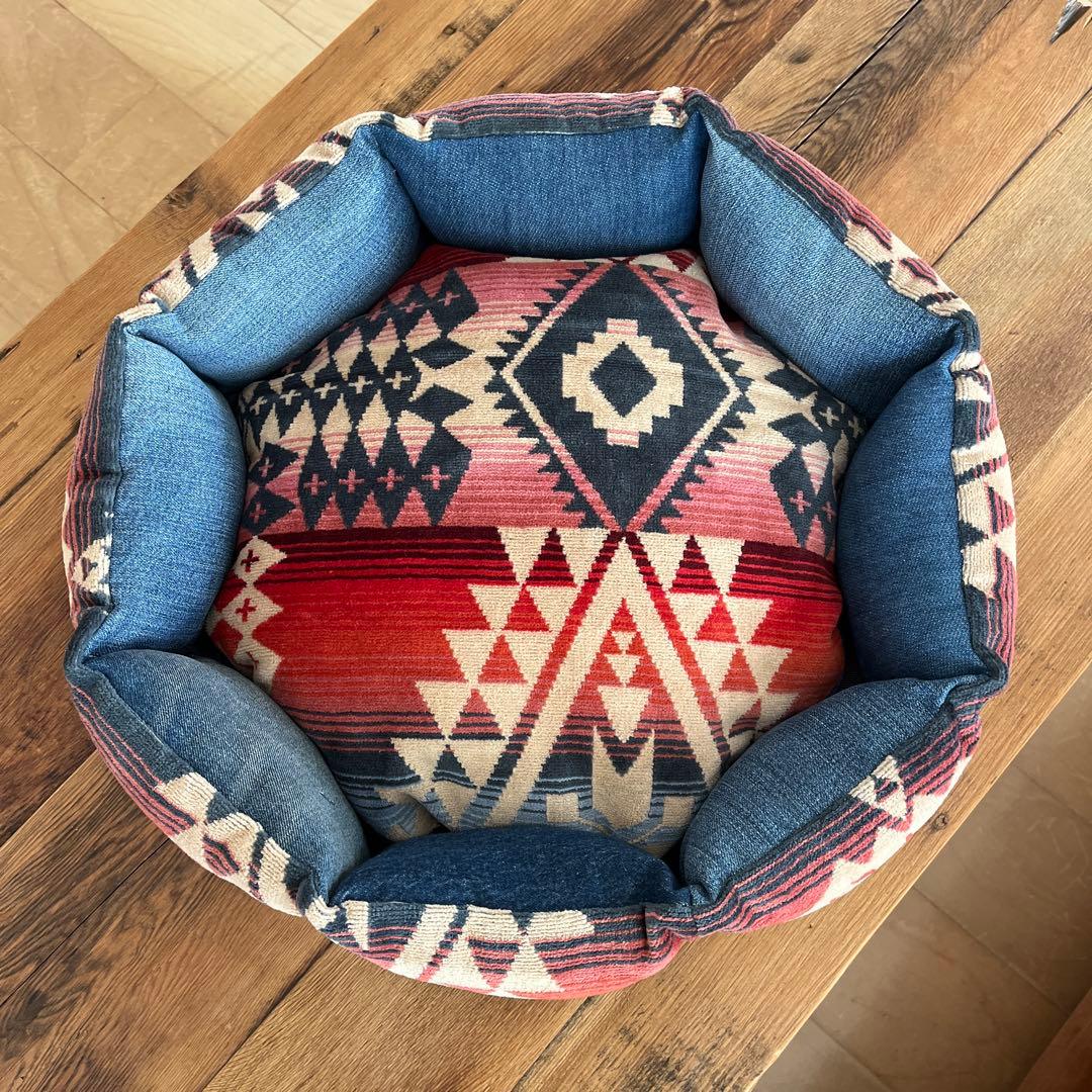 ペットベッド　ハンドメイド459 ペンドルトン　リメイク　猫ベッド　犬ベッド