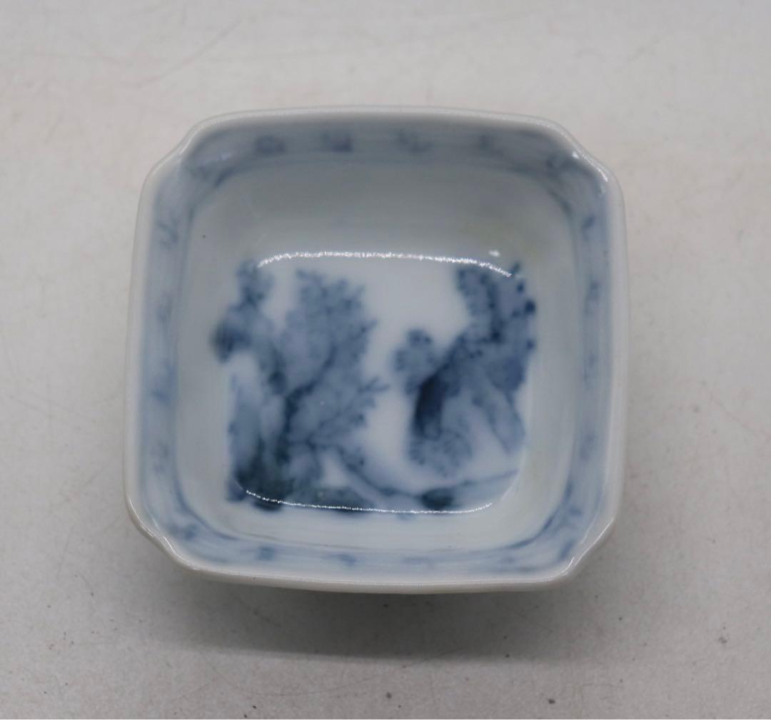 時代　伊万里　染付　寿司皿&豆皿10点セット　送料込み1124