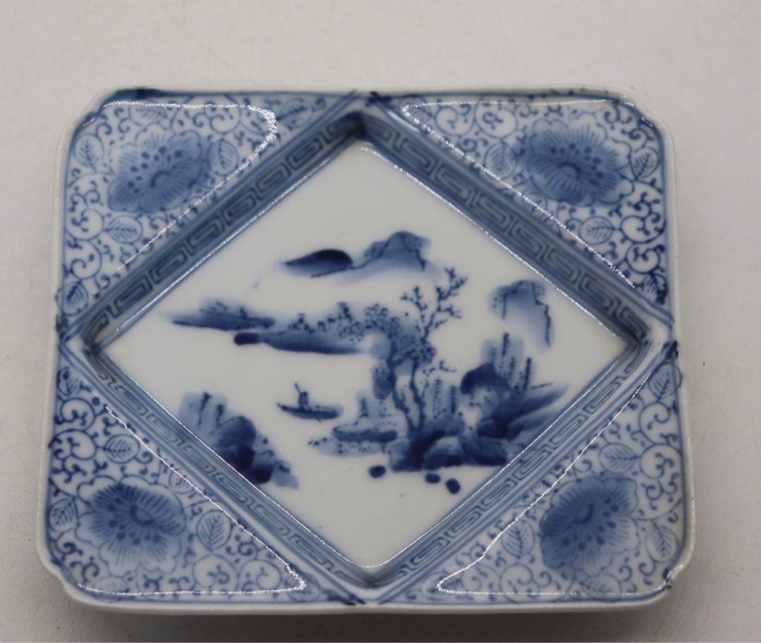 時代　伊万里　染付　寿司皿&豆皿10点セット　送料込み1124