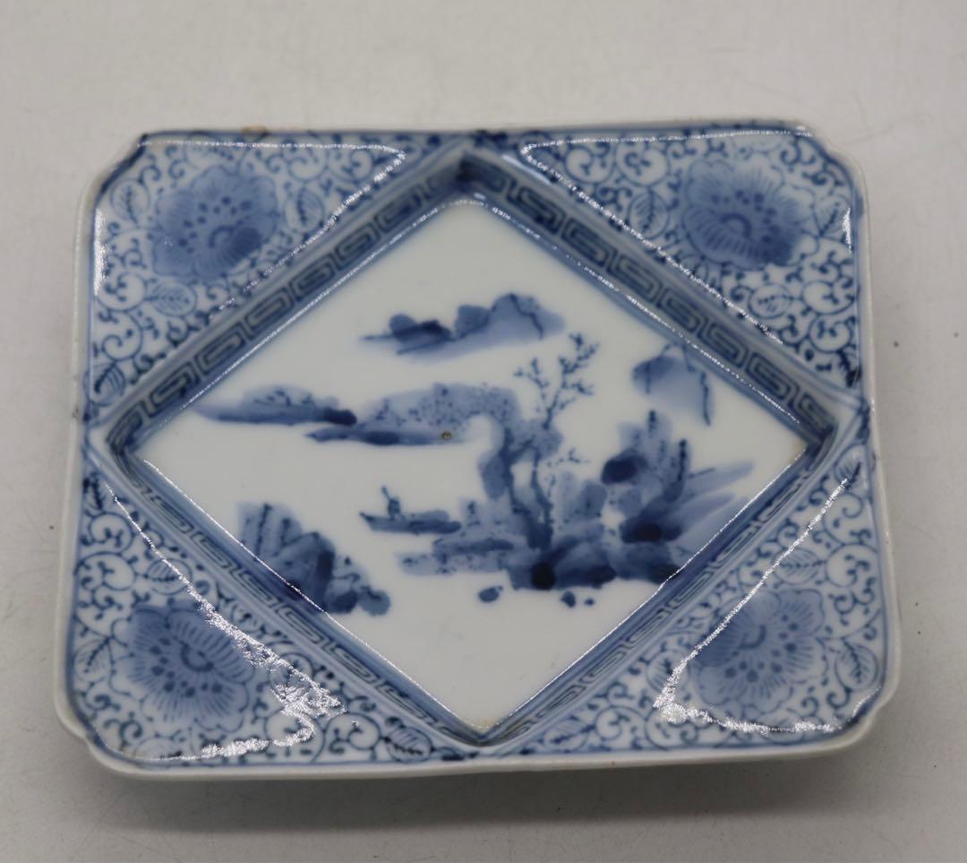 時代　伊万里　染付　寿司皿&豆皿10点セット　送料込み1124