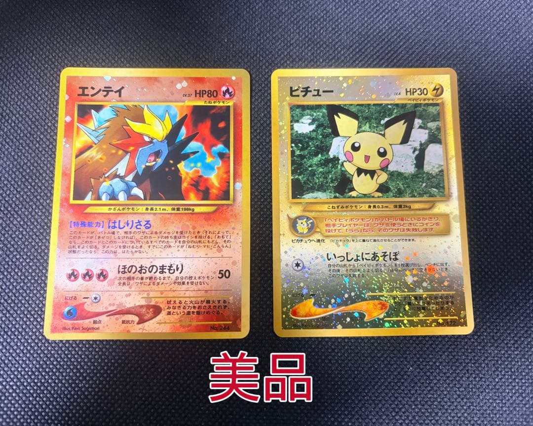 ま*き様 美品 プレミアムファイル2 エンテイ、ピチュー 2枚セット