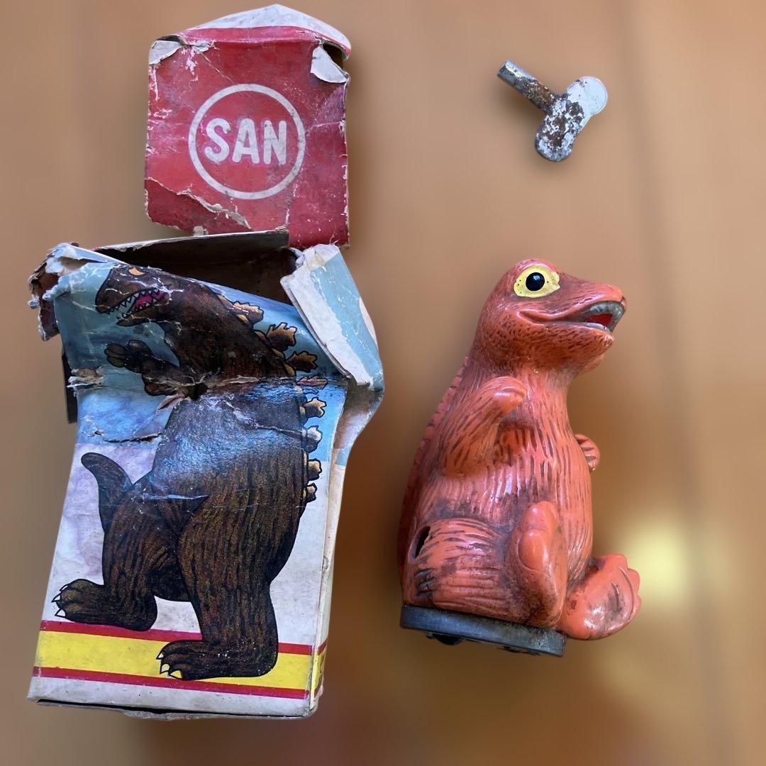 当時物マルサン完動品ゴジラあかちゃんシリーズ箱付博物館物