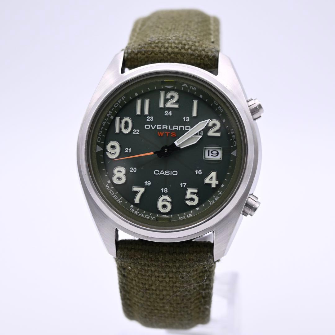 CASIO オーバーランド OVW-100BJ ソーラー電波 腕時計 新品電池