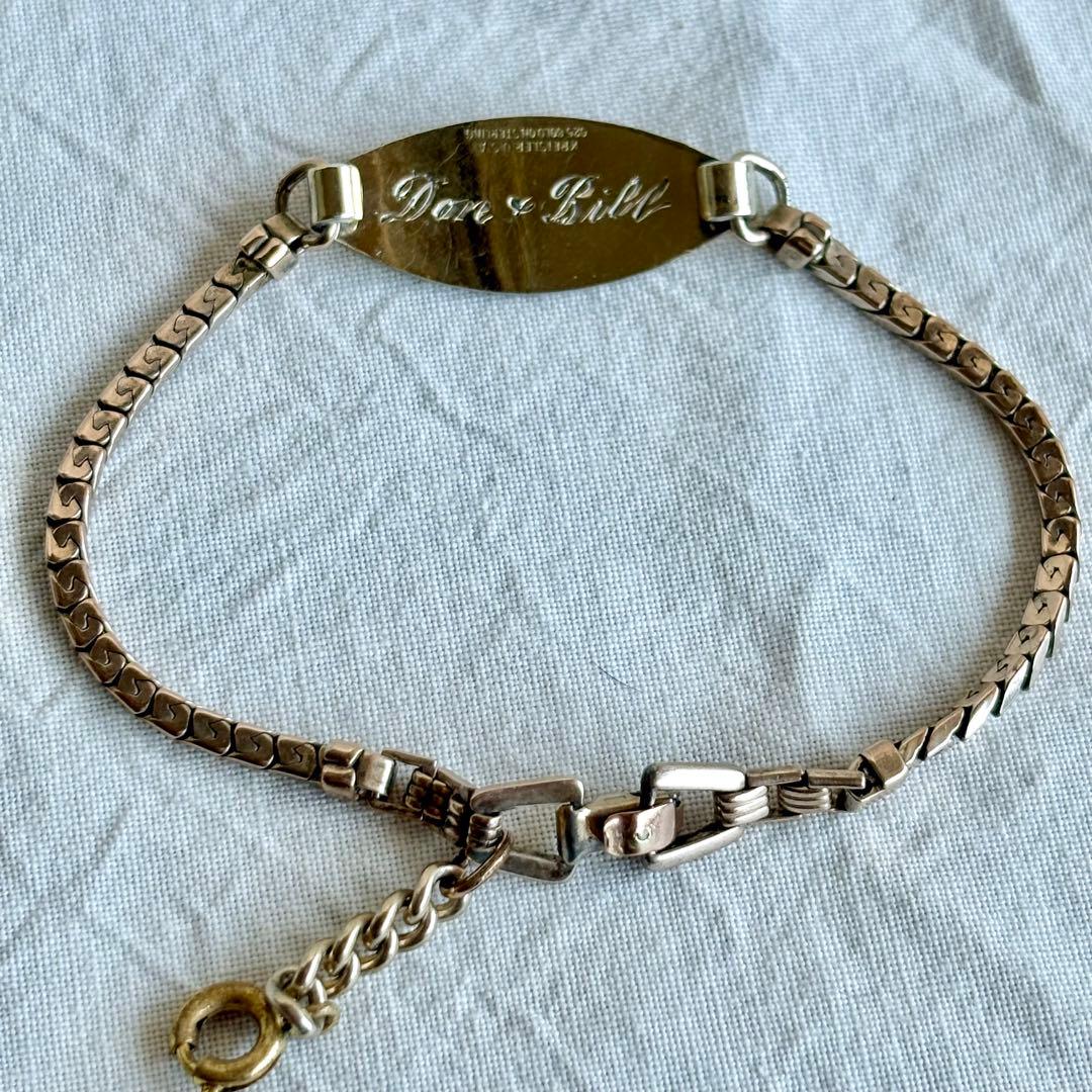 1940’s U.S.NAVY IDブレスレット 12金張りarmy rrl