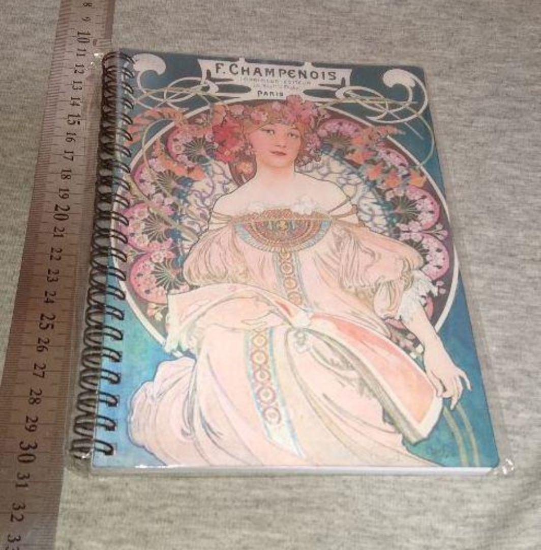 美術展グッズ☆ミュシャ☆３Ｄ《夢想》表紙ノート