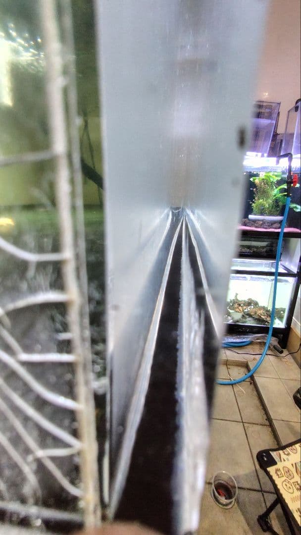 【送料込】大型アクリル水槽　1800×750×600（h）底面ブラック