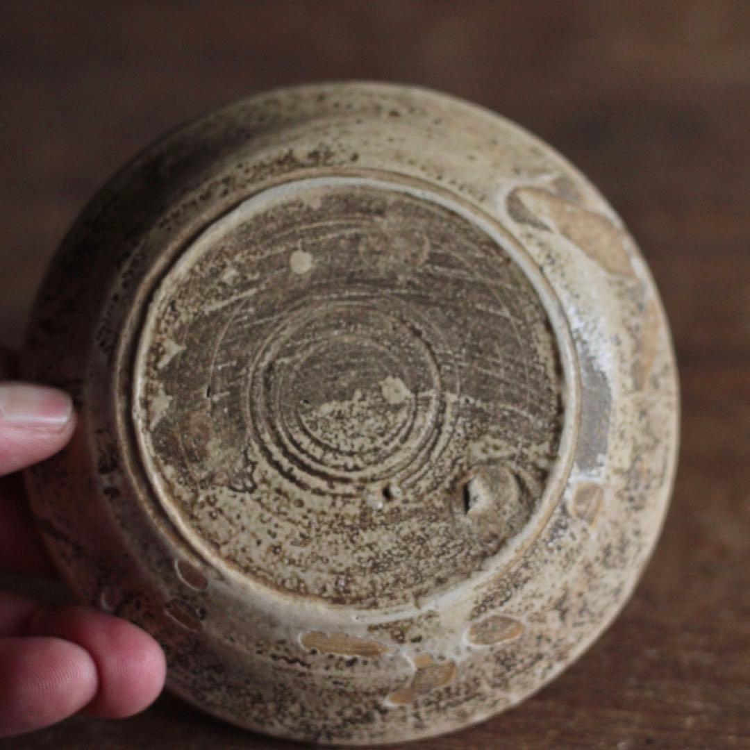 美濃 灰釉 小皿 No. 2 江戸後期頃 古美術 古道具 アンティーク