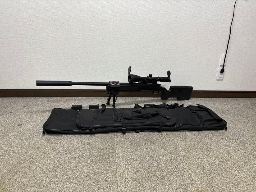 東京マルイ M40A5 BK ストック エアーコッキング スナイパー スコープ付